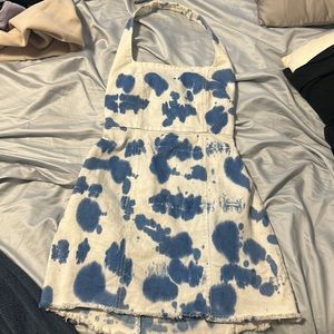 Show Me Your Mumu Denim Duncan Halter dress